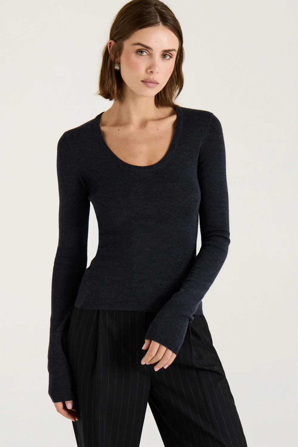 Carr Long Sleeve Scoop Top - Image 6