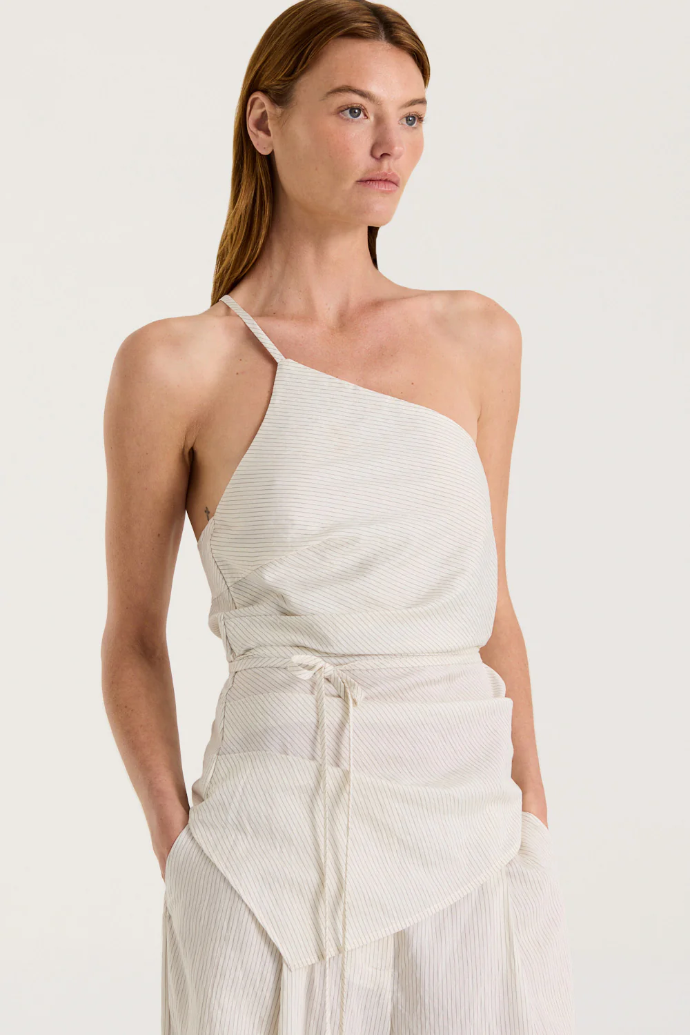 Lucia Asymmetric Top With Strap - Image 2