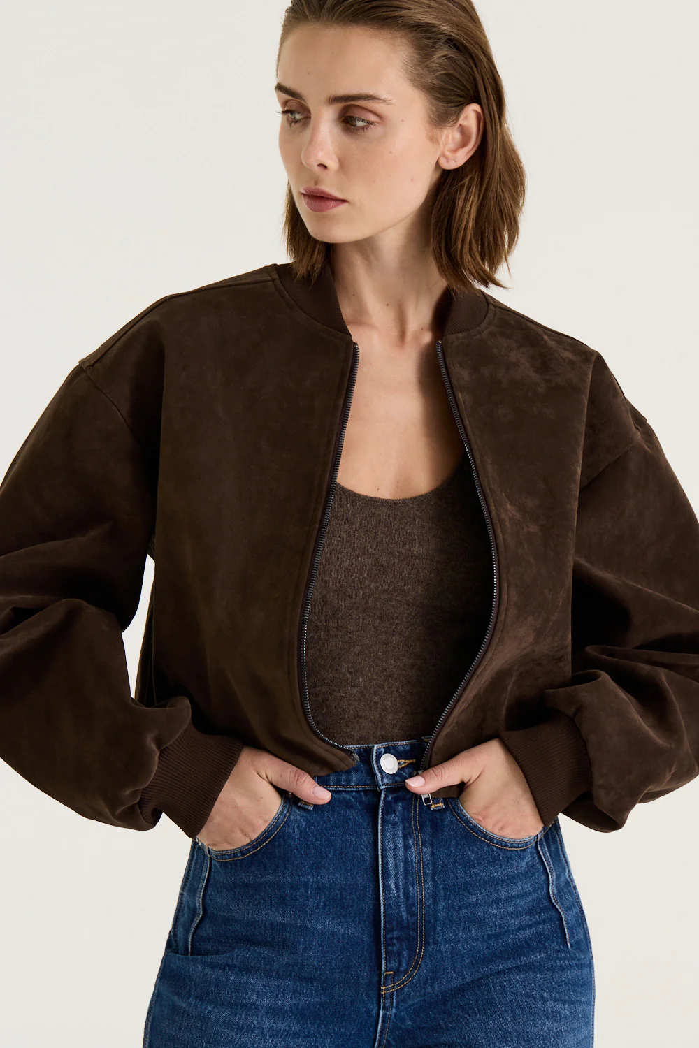 Mara Suede Bomber - Image 6